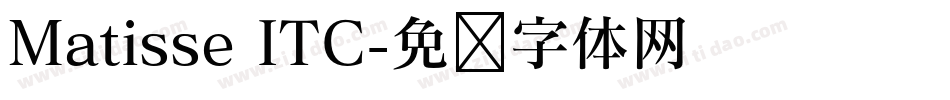 Matisse ITC字体转换